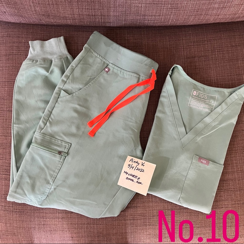 Figs set- JADE GREEN Catarina S +Zamora joggers petite med.